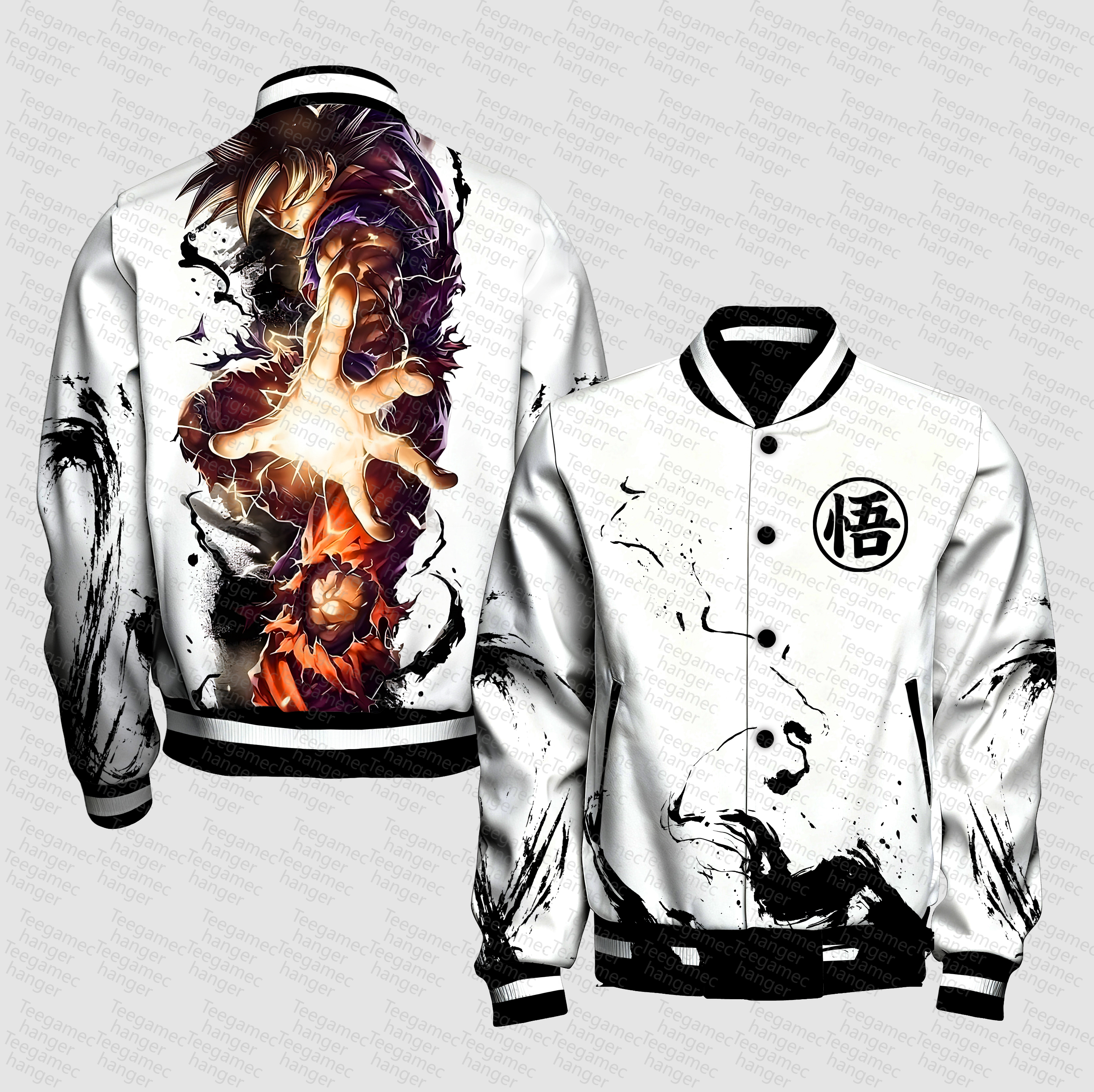 Unisex Vintage Anime Graphic Jacket