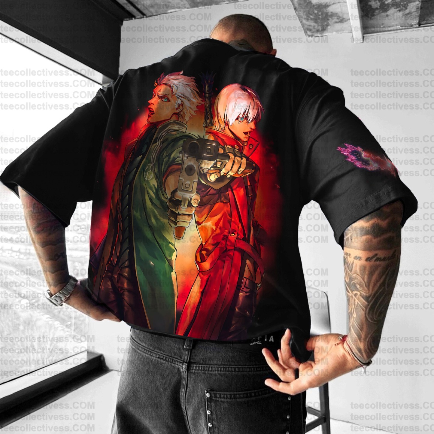 Unisex Anime Inspired Vintage T-Shirt丨Demon Slayer X Pokémon