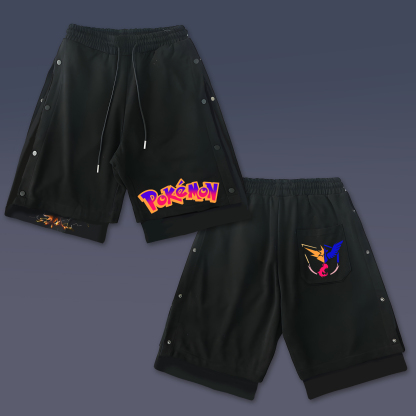 Unisex Casual Anime Streetwear Shorts