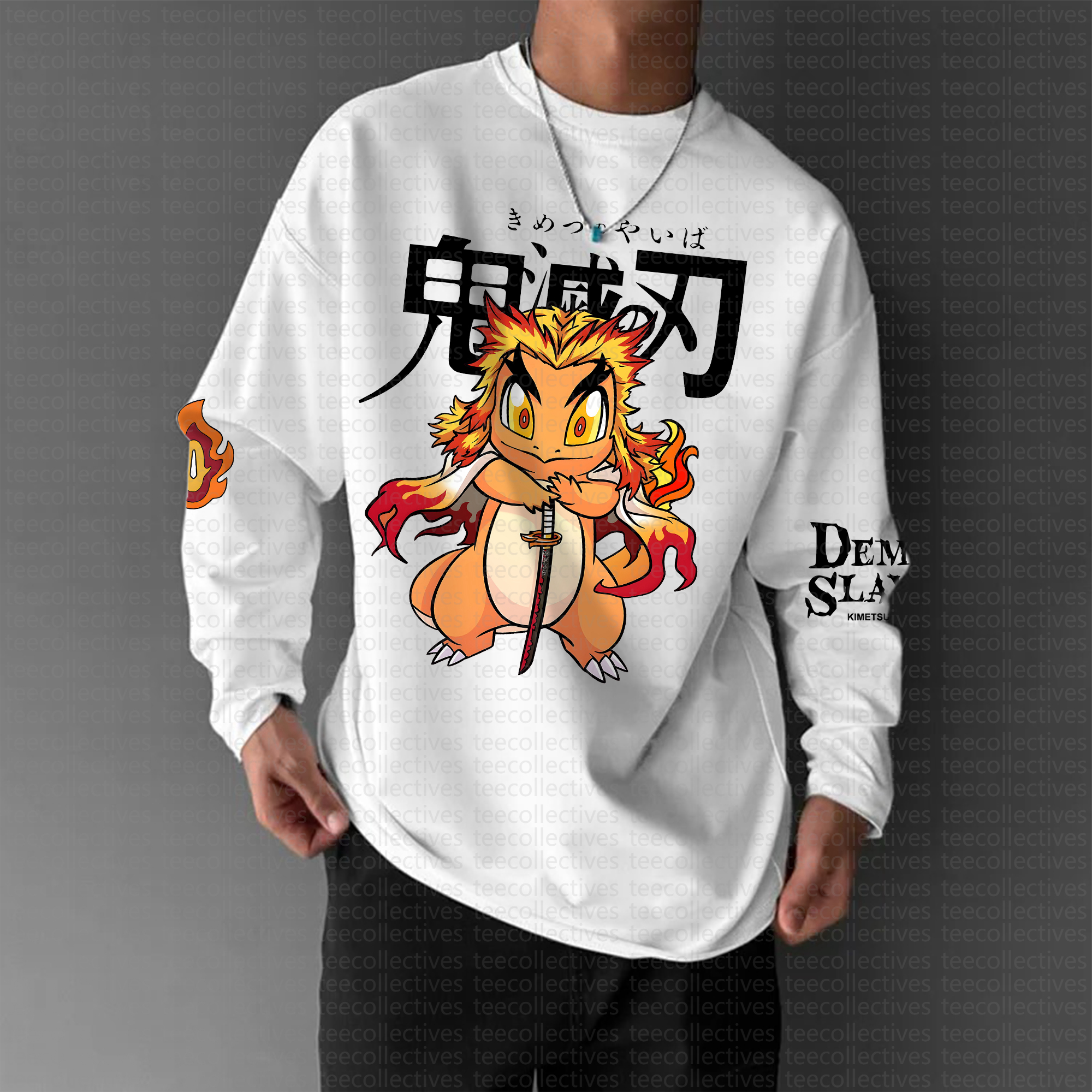 Unisex Anime Inspired Long Sleeve T-shirts| Demon slayer