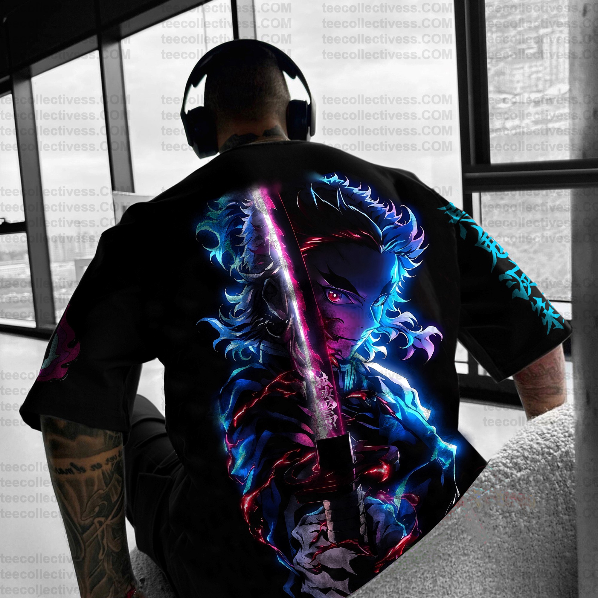 Unisex  " Demon slayer " Anime Inspired Vintage T-Shirt