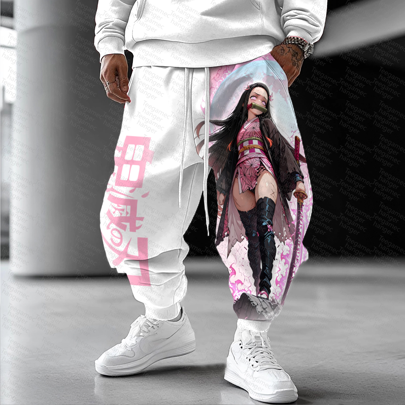 Unisex  Casual Anime Streetwear Pants