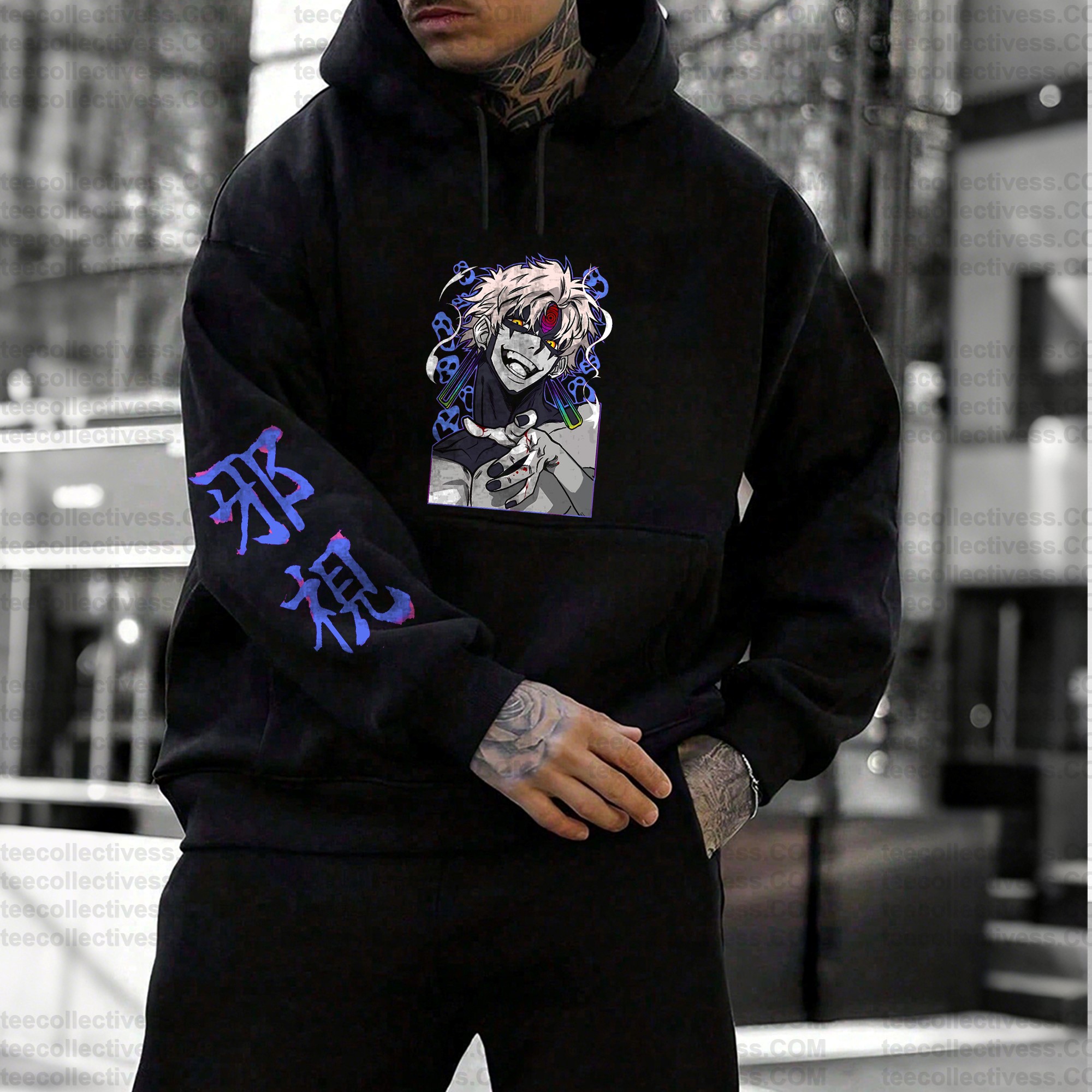 Unisex Anime Print  Casual Oversized Hoodie