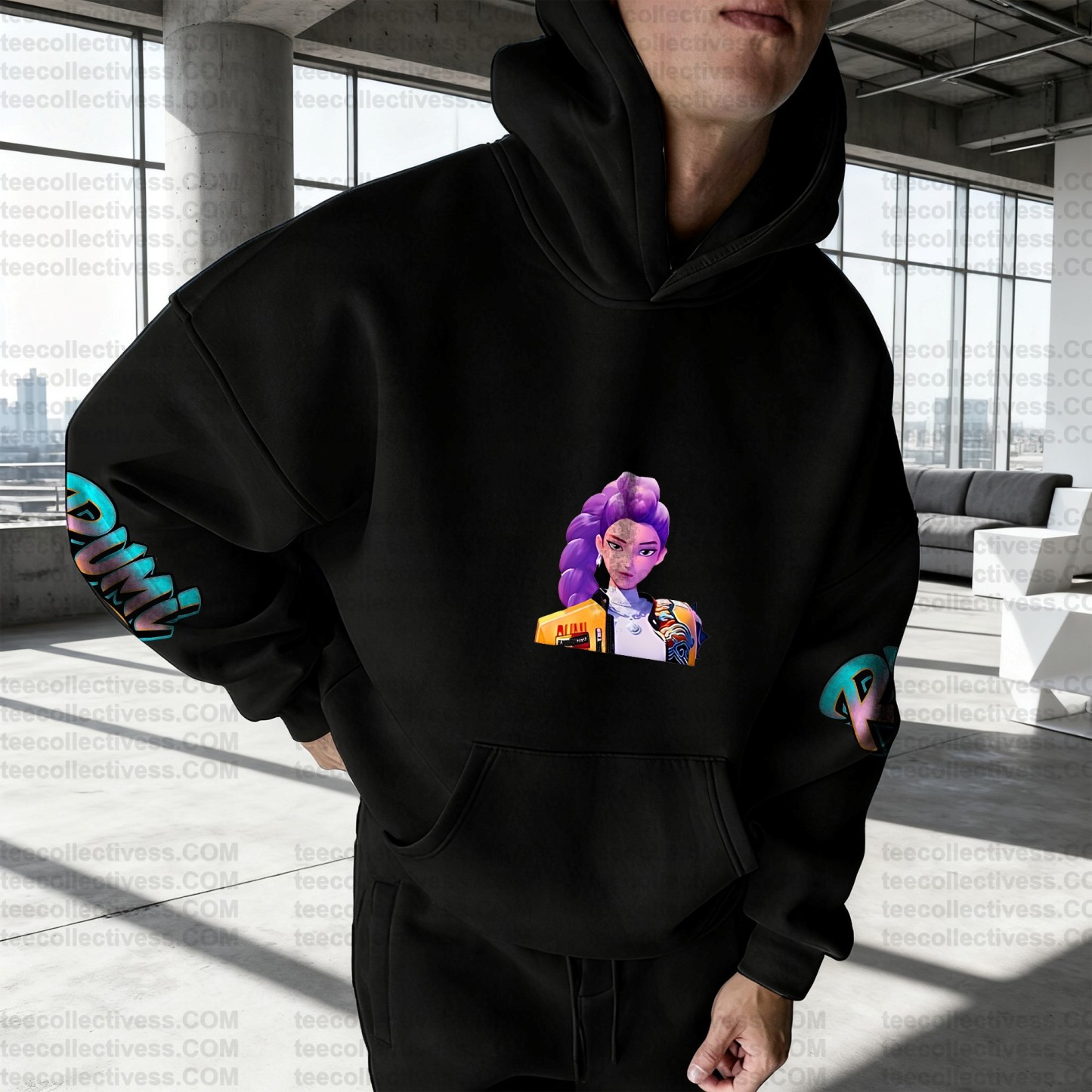 Plus Velvet Unisex Anime Graphic Streetwear Vintage Hoodie