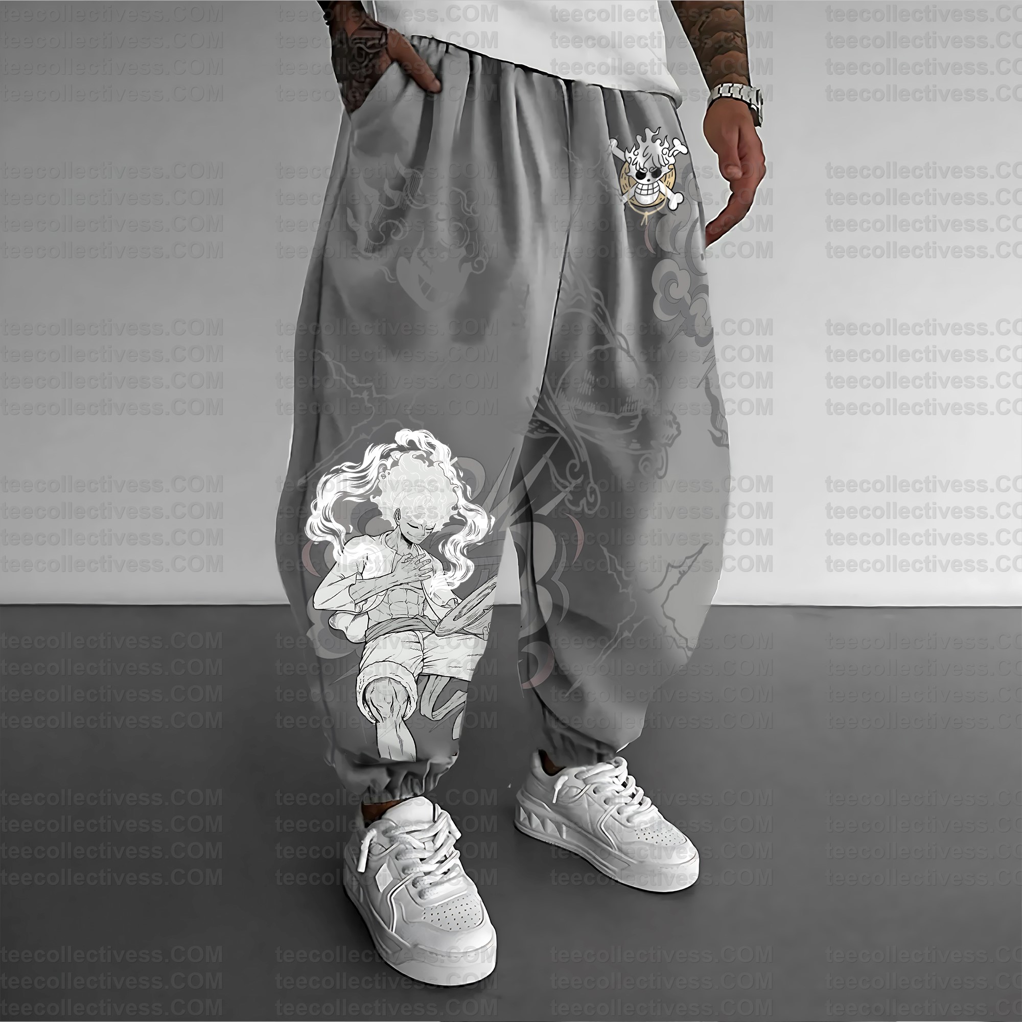(One Piece)Unisex Anime Inspired Vintage Plush Pants