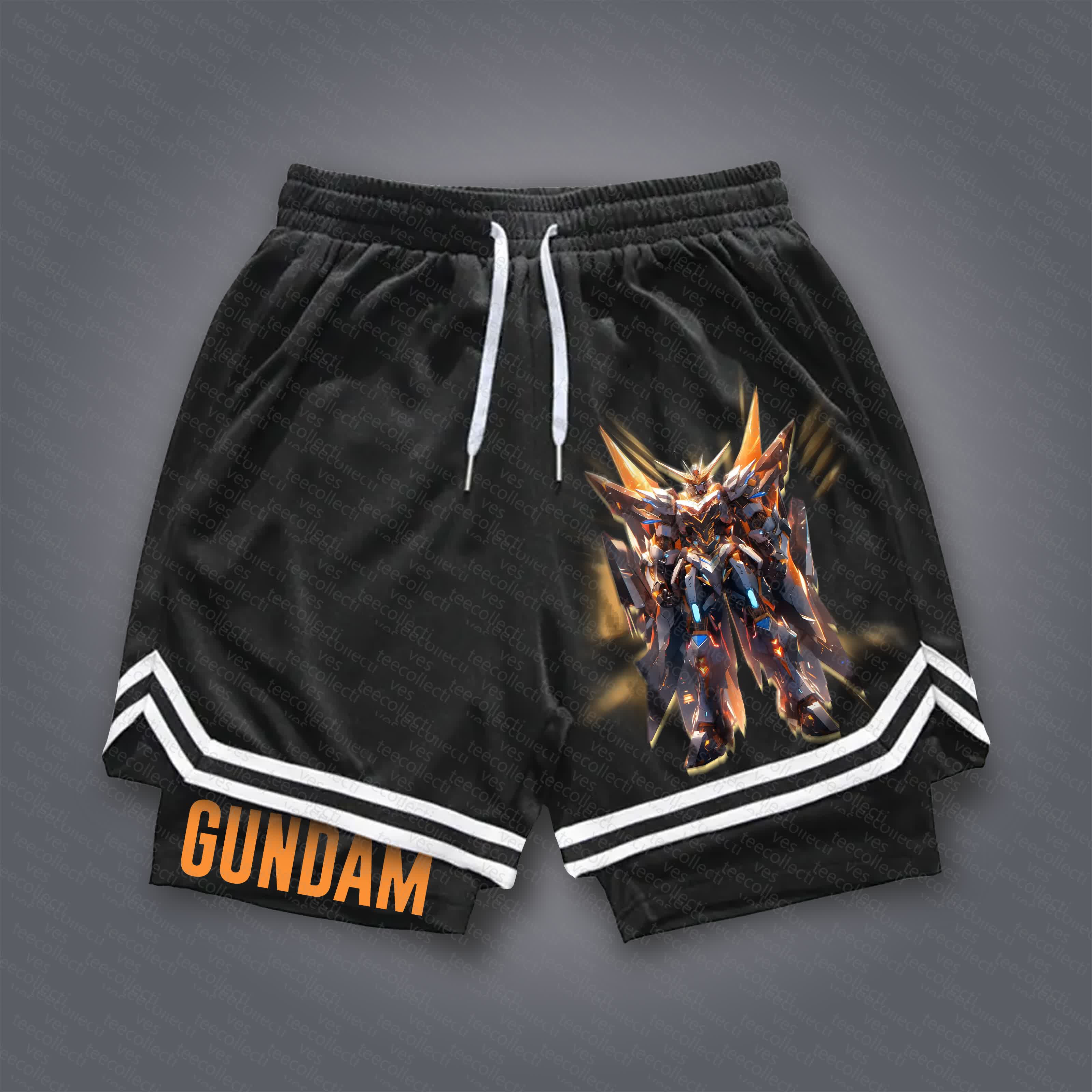 Unisex  “Gundam Series” Casual Anime Streetwear Shorts