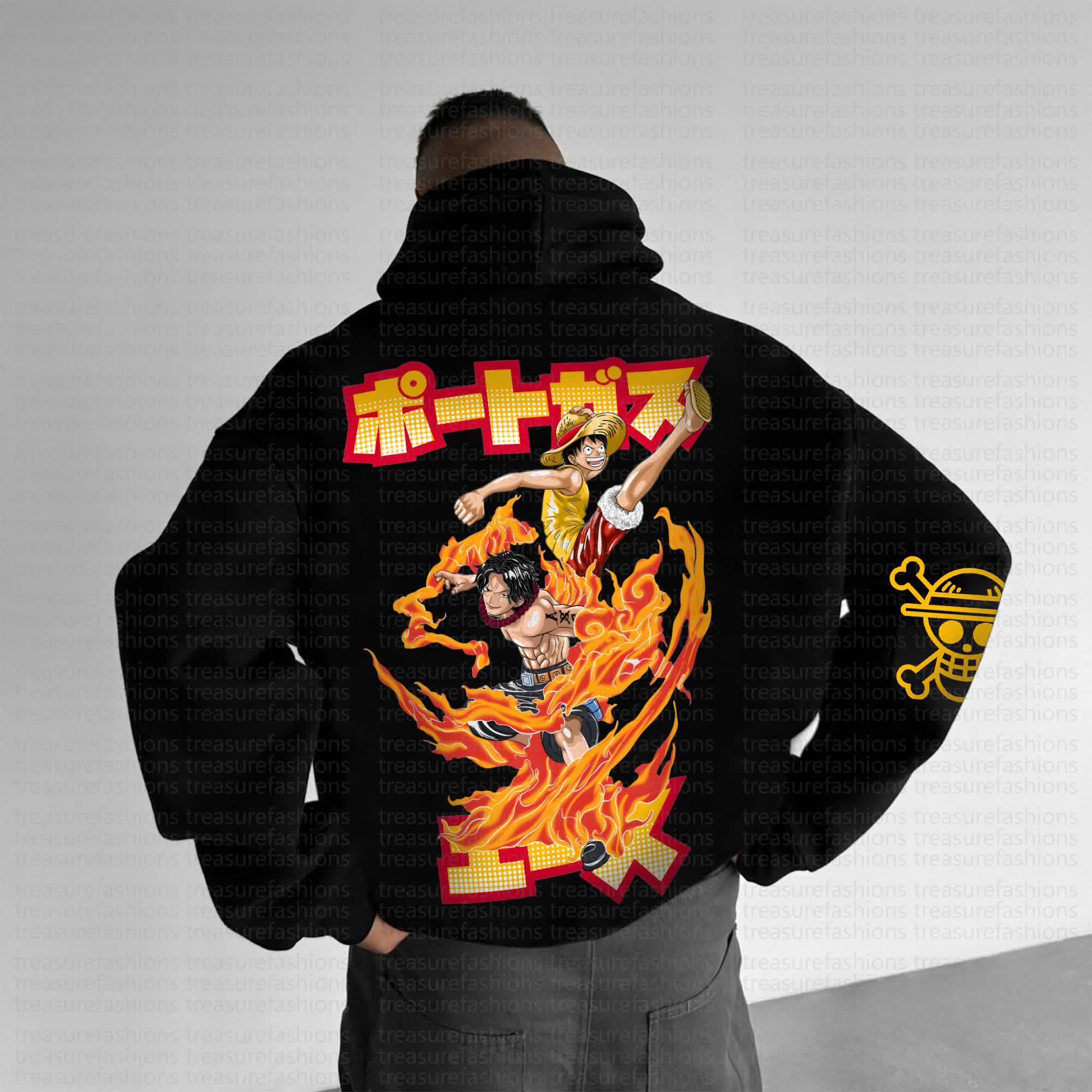 Unisex Anime Graphic Streetwear Vintage Hoodie丨One Piece