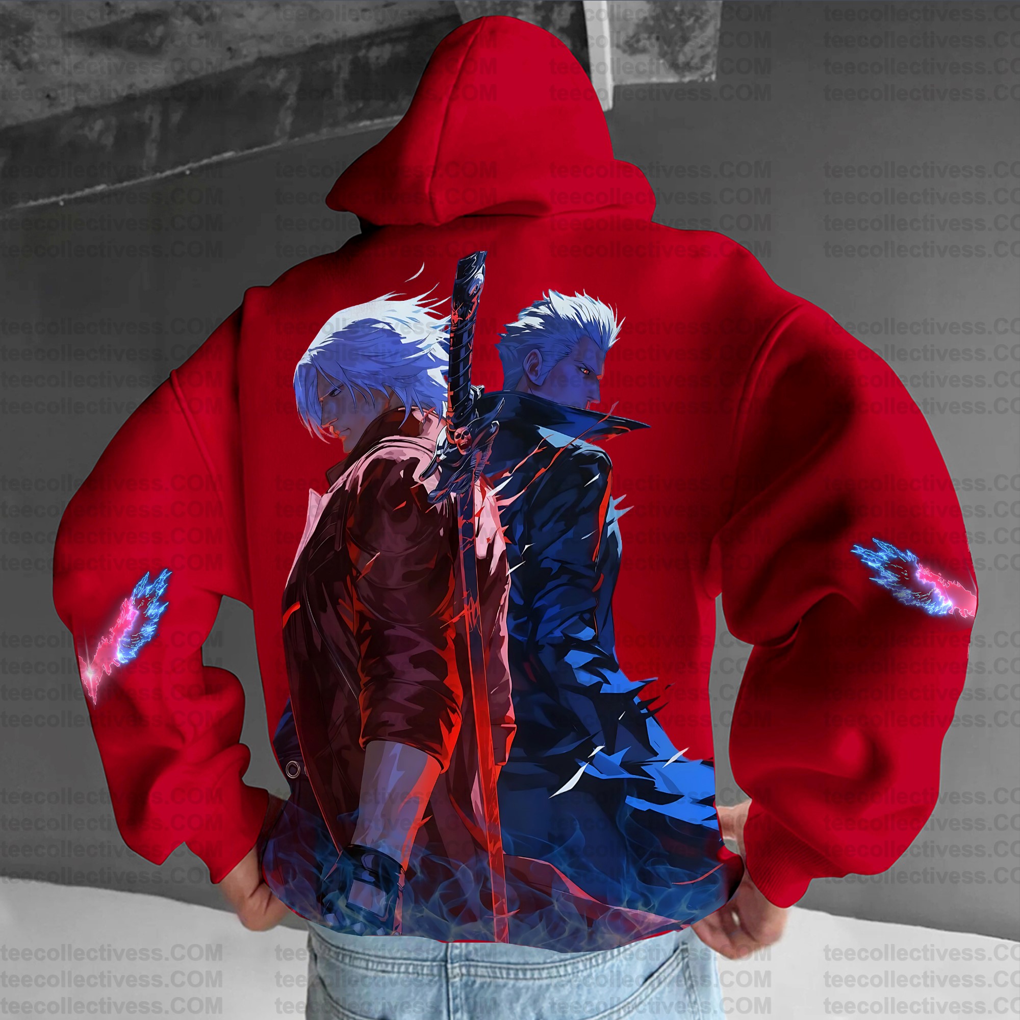 Unisex Anime Graphic Streetwear Vintage Hoodie