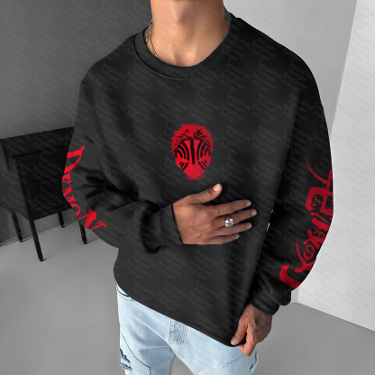 Unisex “Demon Slayer” Anime Graphic Inspired Vintage Sweatshirt