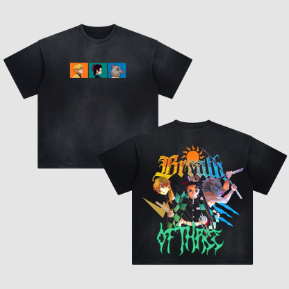 Unisex Fit ANIME Washed T-Shirt