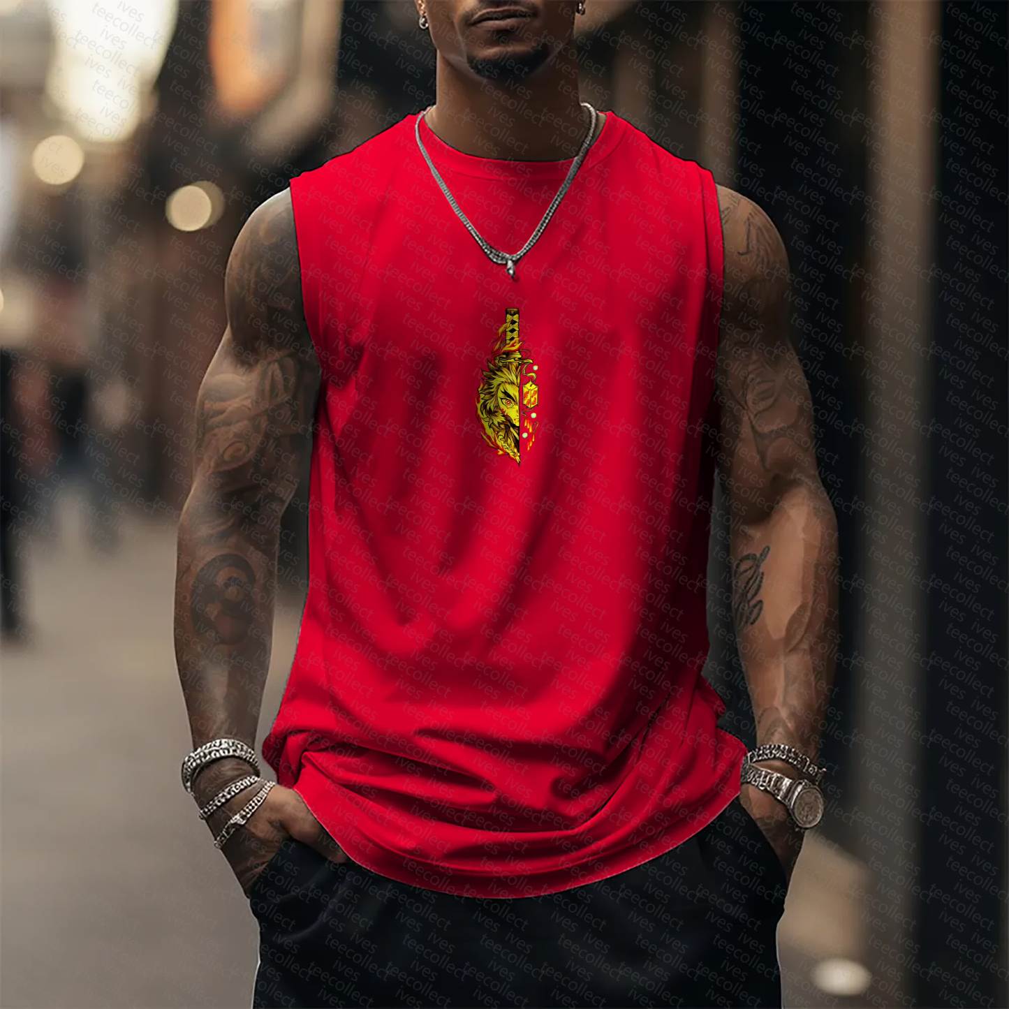 Unisex  “Demon Slayer” Casual Anime  Tank Top