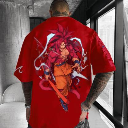 Unisex Anime Inspired Vintage T-Shirt丨Dragon Ball