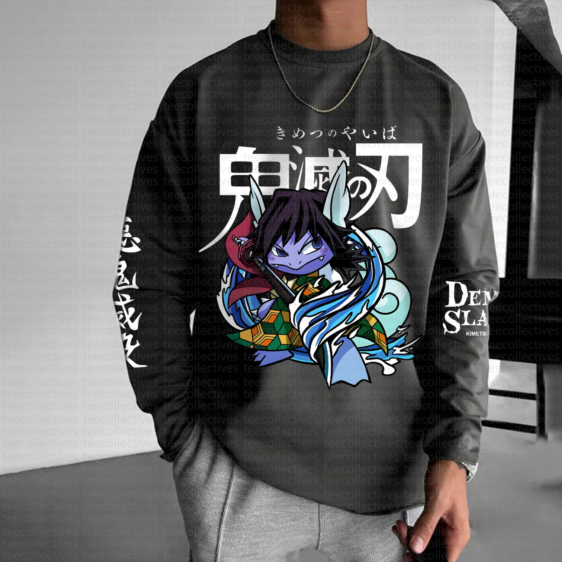 Unisex Anime Inspired Long Sleeve T-shirts| Demon slayer