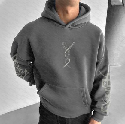 Unisex “Demon Slayer” Anime Graphic Streetwear Vintage Hoodie