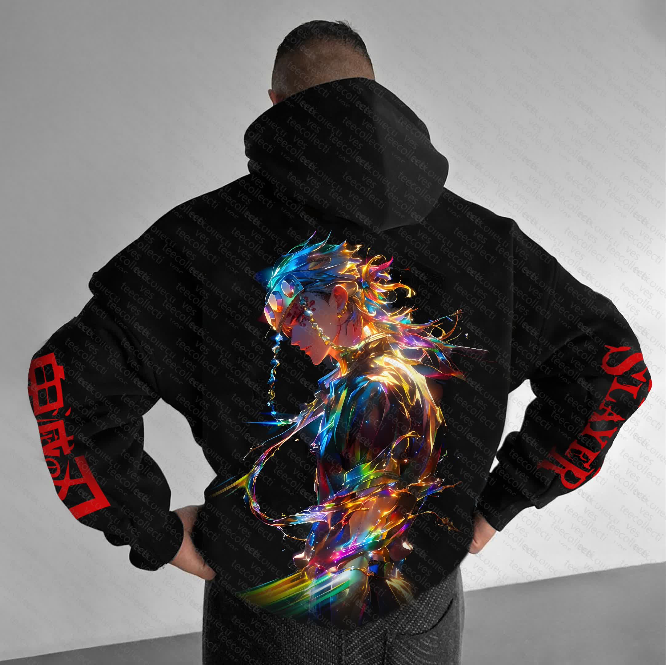 Unisex “Demon Slayer” Anime Graphic Streetwear Vintage Hoodie