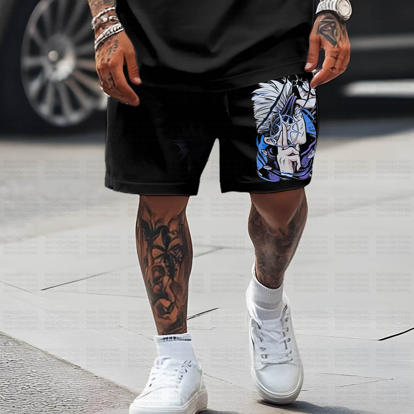 Unisex Casual Anime Streetwear Shorts 丨Demon Slayer X Pokémon