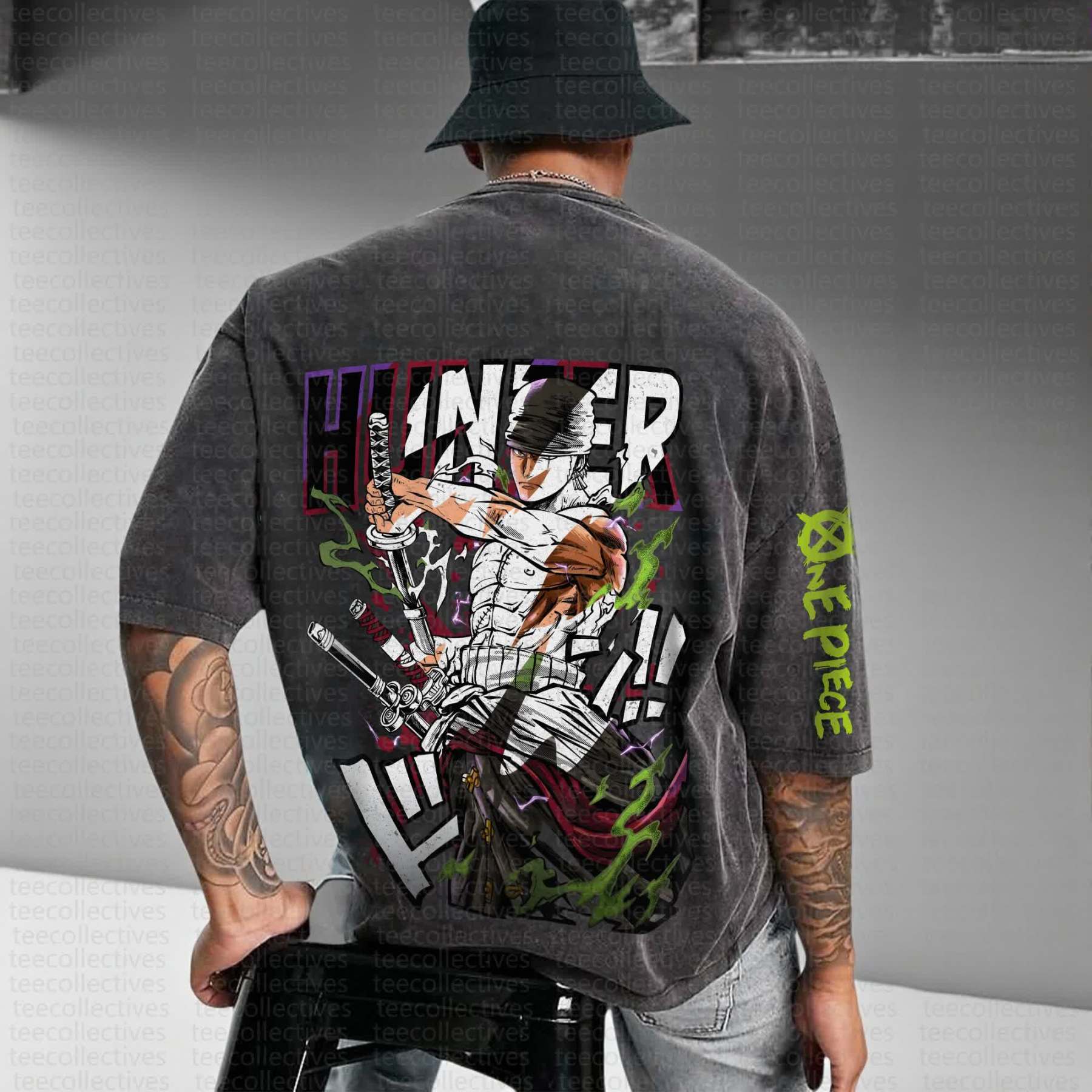 Unisex Anime Inspired Vintage T-Shirt丨Demon Slayer X Pokémon