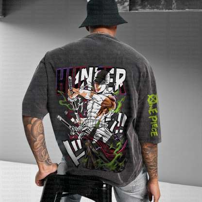 Unisex Anime Inspired Vintage Washed T-Shirt丨One Piece