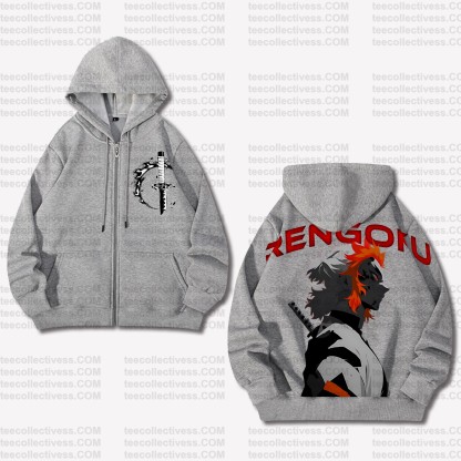 Unisex Graphic Streetwear Vintage Zipper Cardigan Plush Hoodie