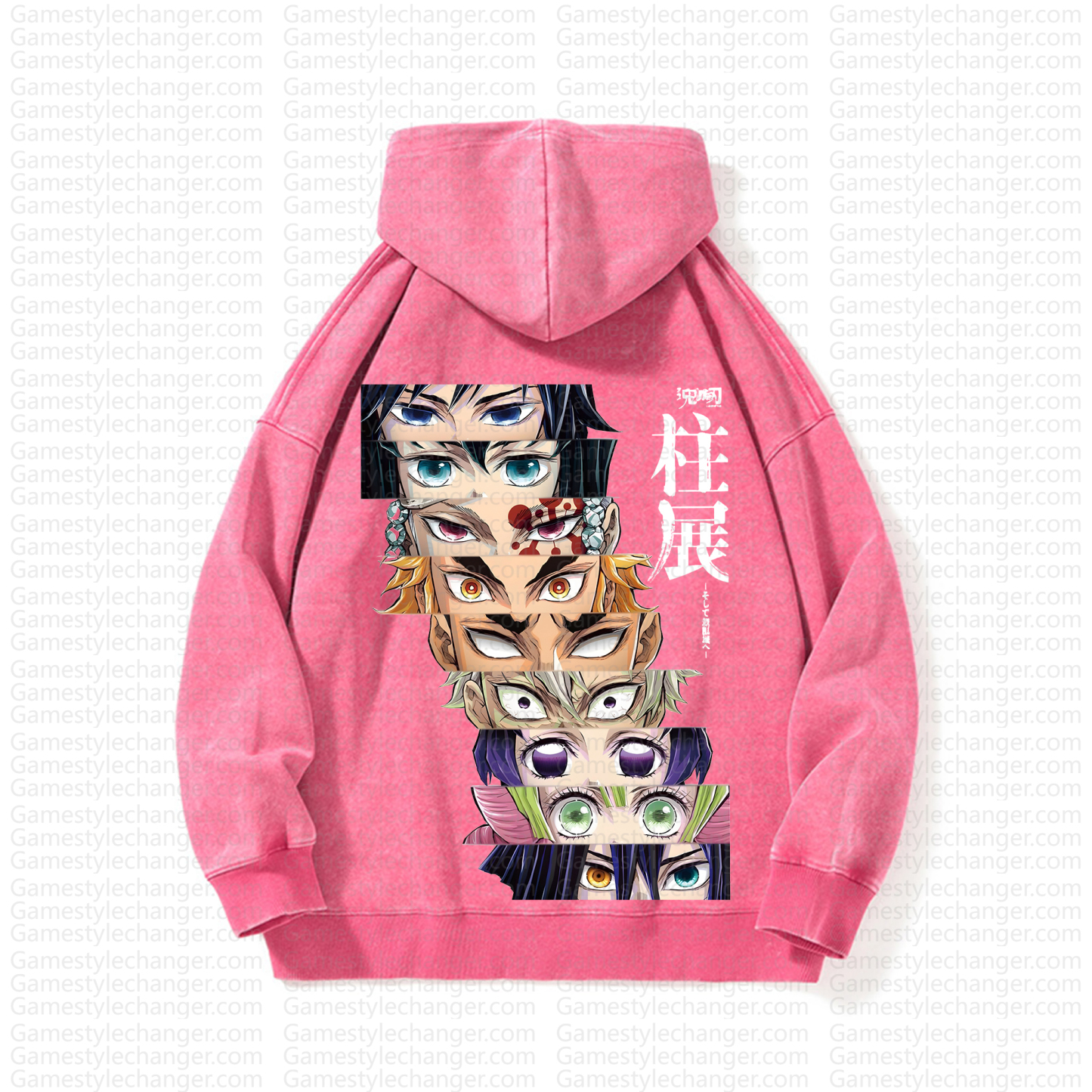 Unisex Anime Graphic Streetwear Vintage Washed Hoodie