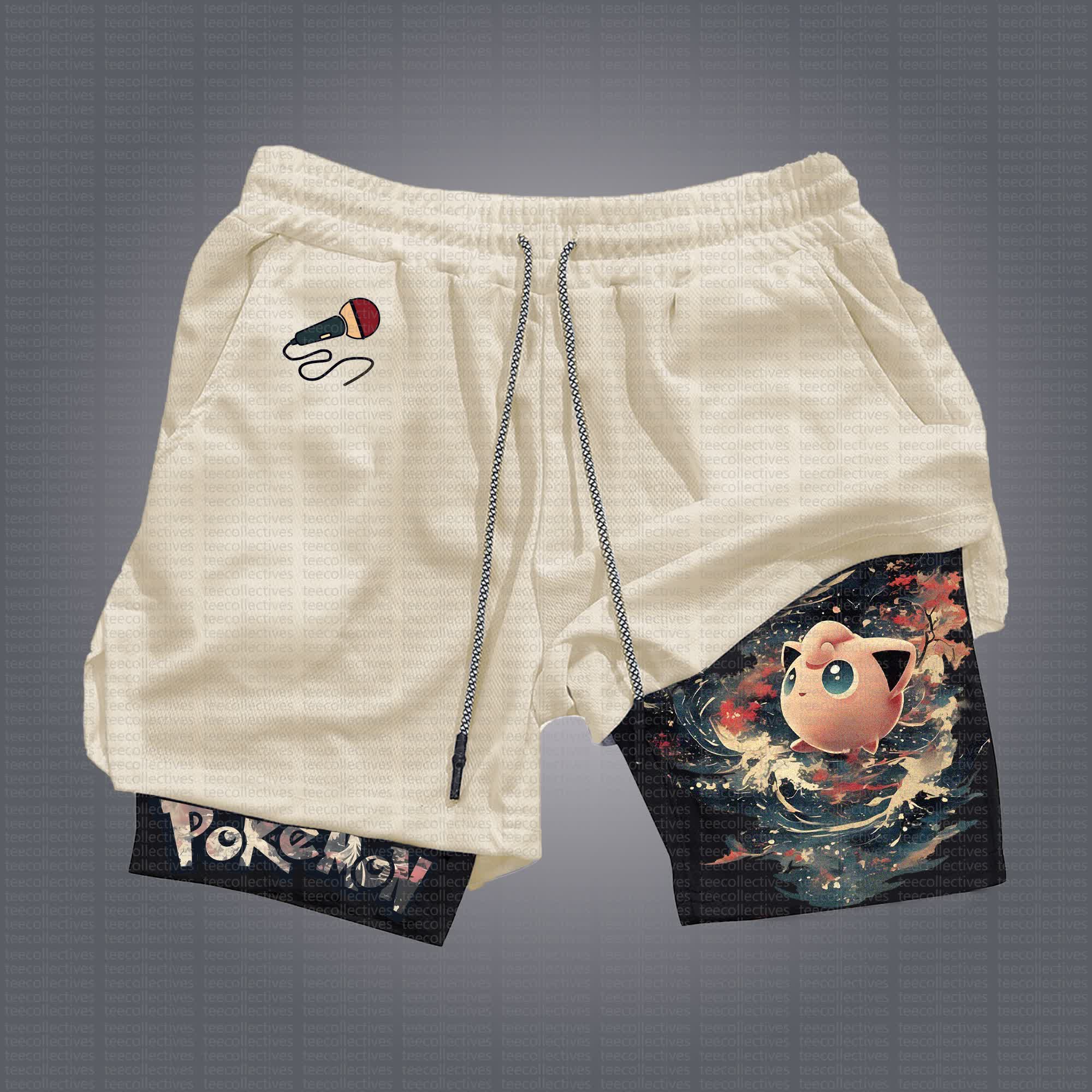 Unisex  “Pokémon” Casual Anime Streetwear Shorts