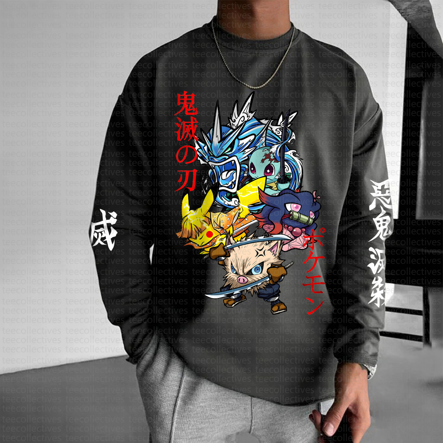 Unisex Anime Inspired Long Sleeve T-shirts| Demon slayer