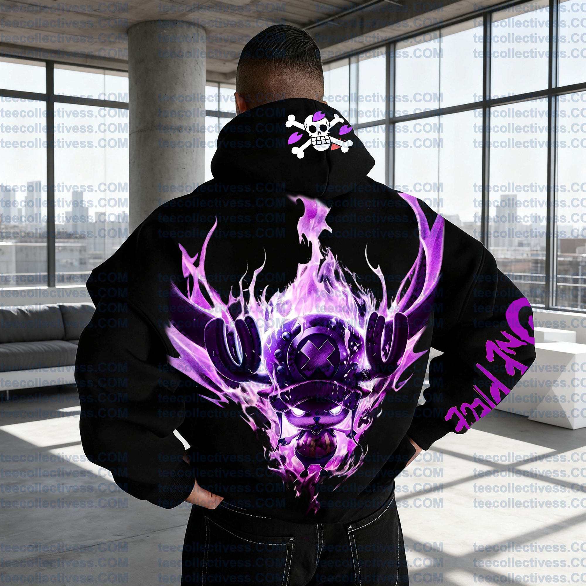 Plus Velvet Unisex Anime Graphic Streetwear Vintage Hoodie