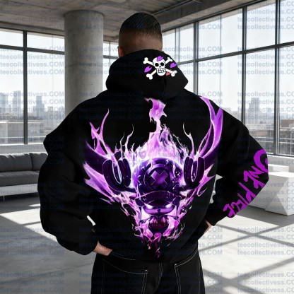 Plus Velvet Unisex Anime Graphic Streetwear Vintage Hoodie