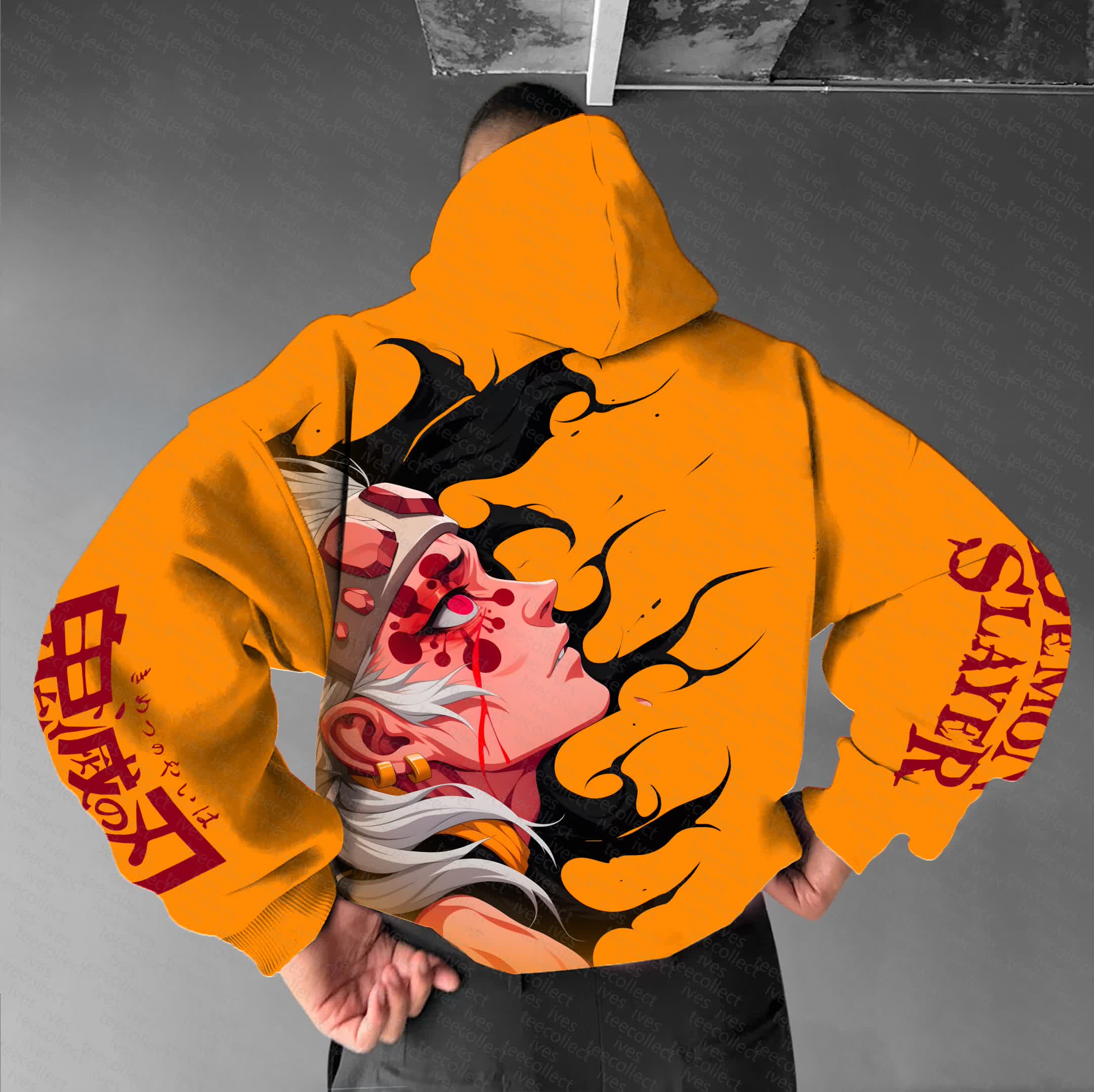 Unisex “Demon Slayer” Anime Graphic Streetwear Vintage Hoodie
