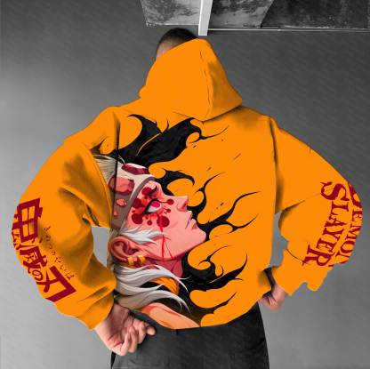 Unisex “Demon Slayer” Anime Graphic Streetwear Vintage Hoodie