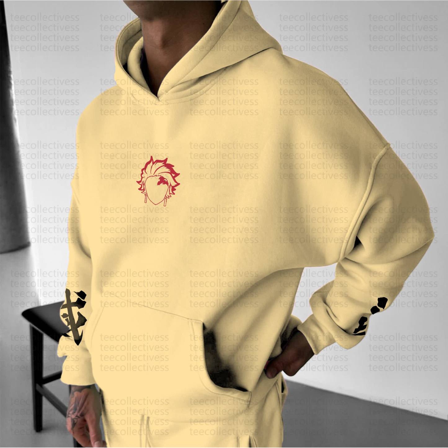 Unisex “Demon Slayer” Anime Graphic Streetwear Vintage Hoodie