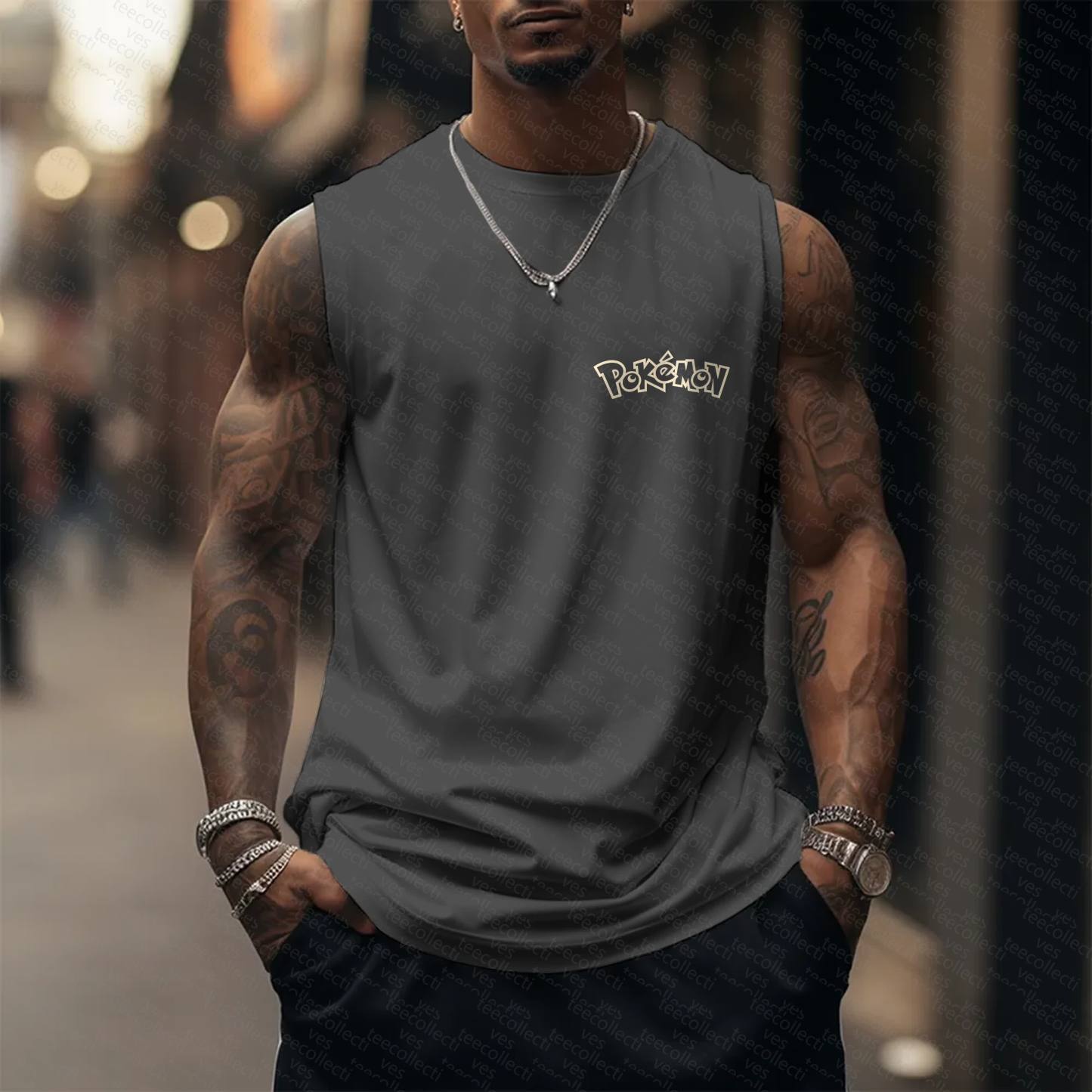 Unisex  “Pokémon” Casual Anime  Tank Top