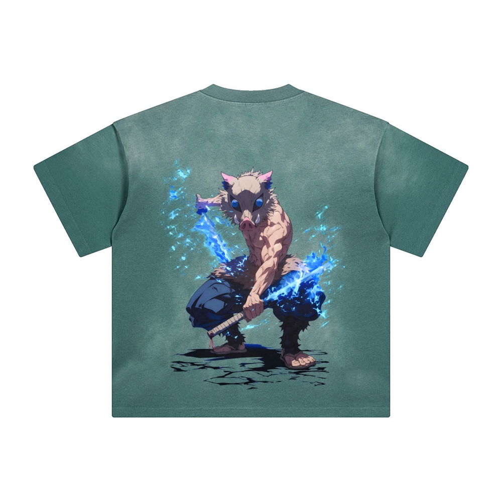 Unisex Vintage Tee丨  Demon Slayer Tee