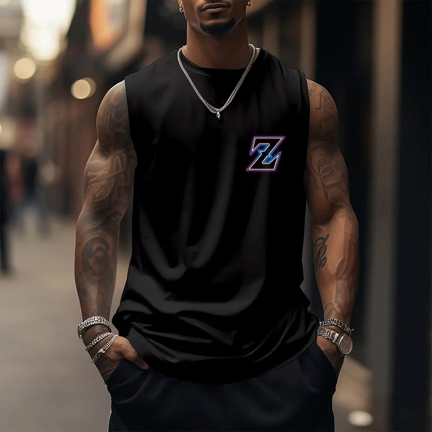 Oversized Anime Print Gym Tank Top丨Dragon Ball