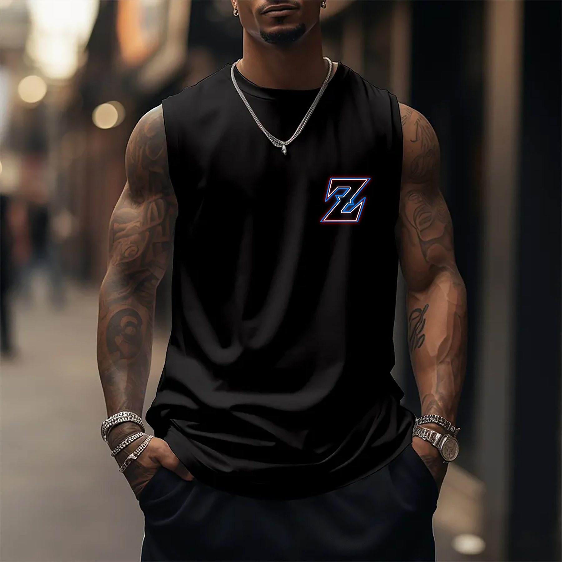 Oversized Anime Print Gym Tank Top丨Dragon Ball