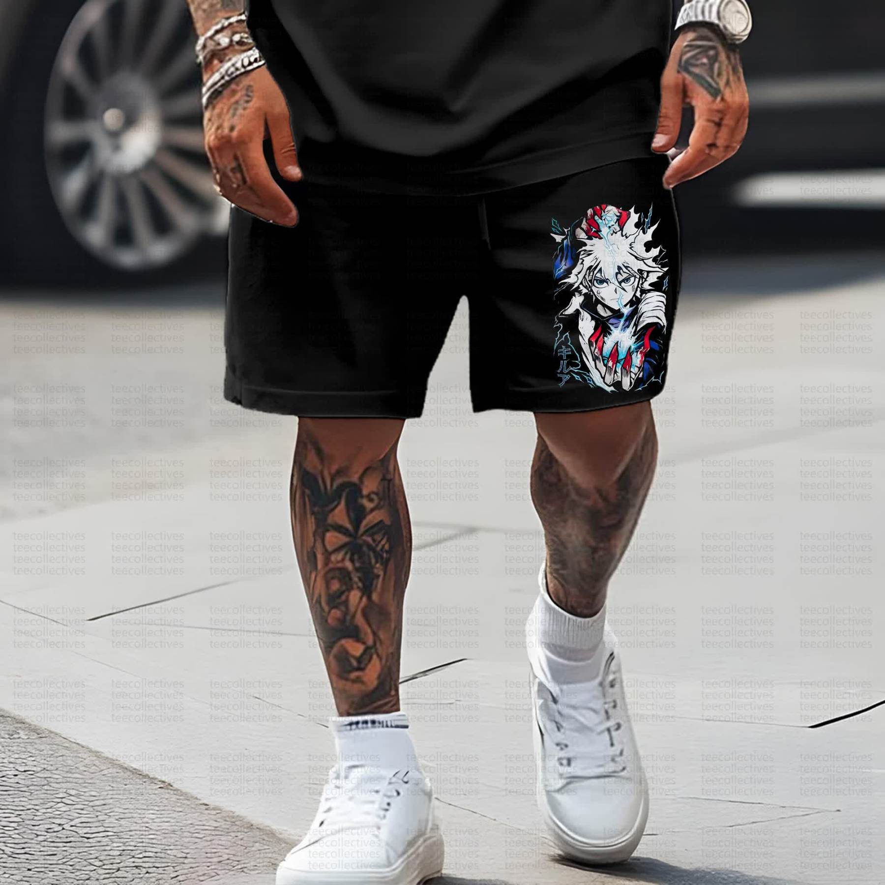 Unisex Casual Anime Streetwear Shorts 丨Demon Slayer X Pokémon