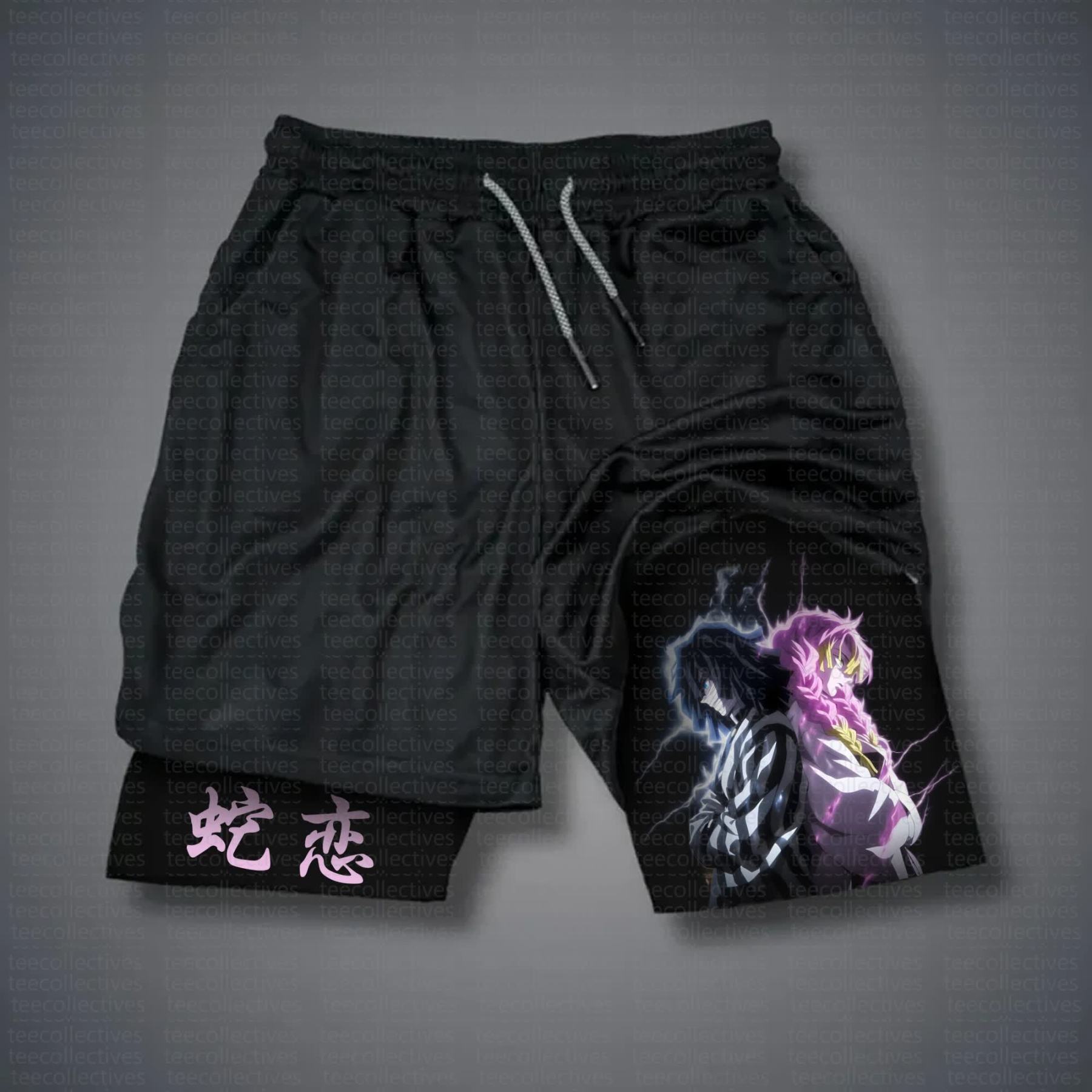 Unisex Casual Anime Streetwear Shorts 丨Demon Slayer X Pokémon