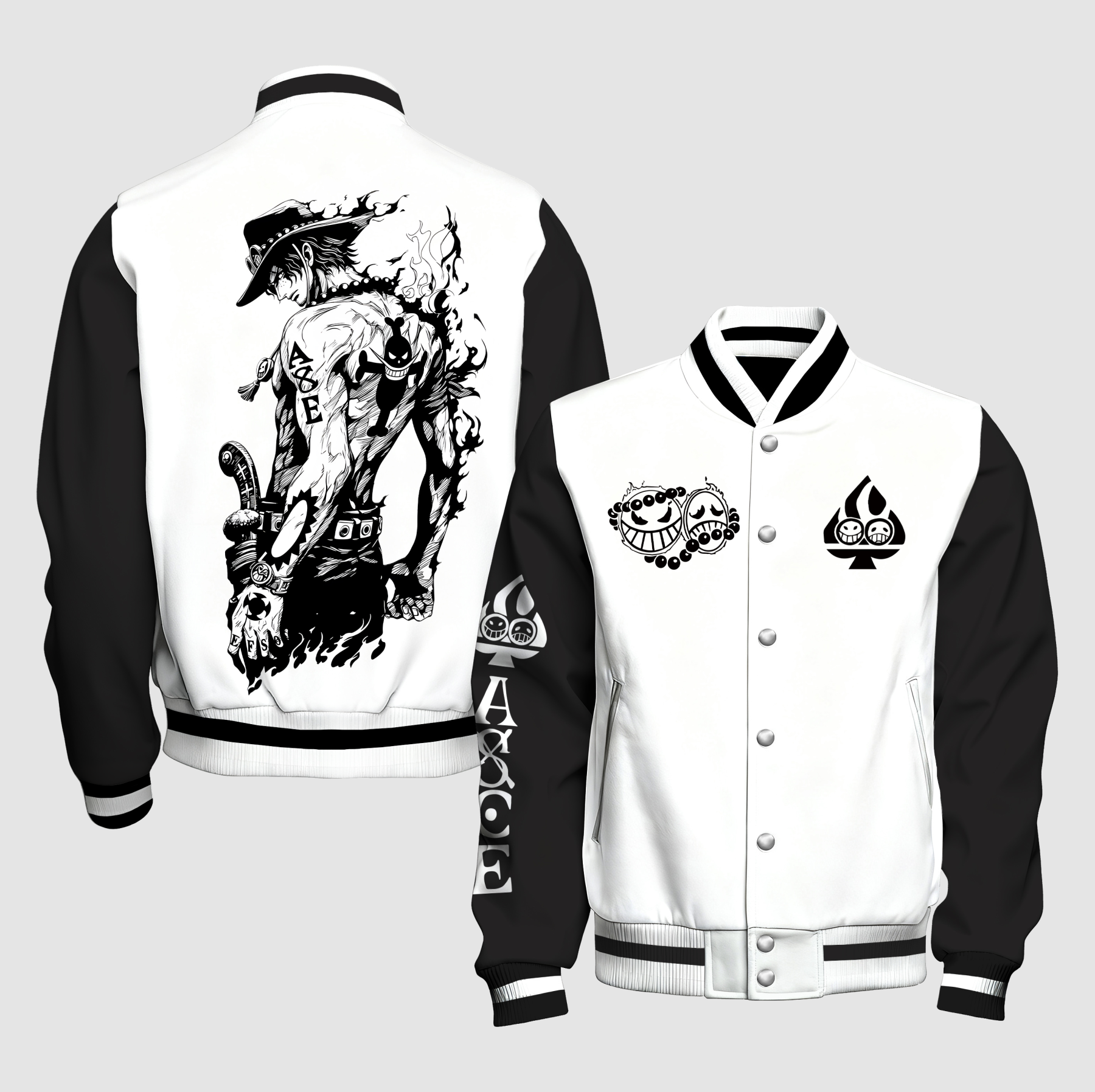 Unisex Vintage Anime Graphic Jacket