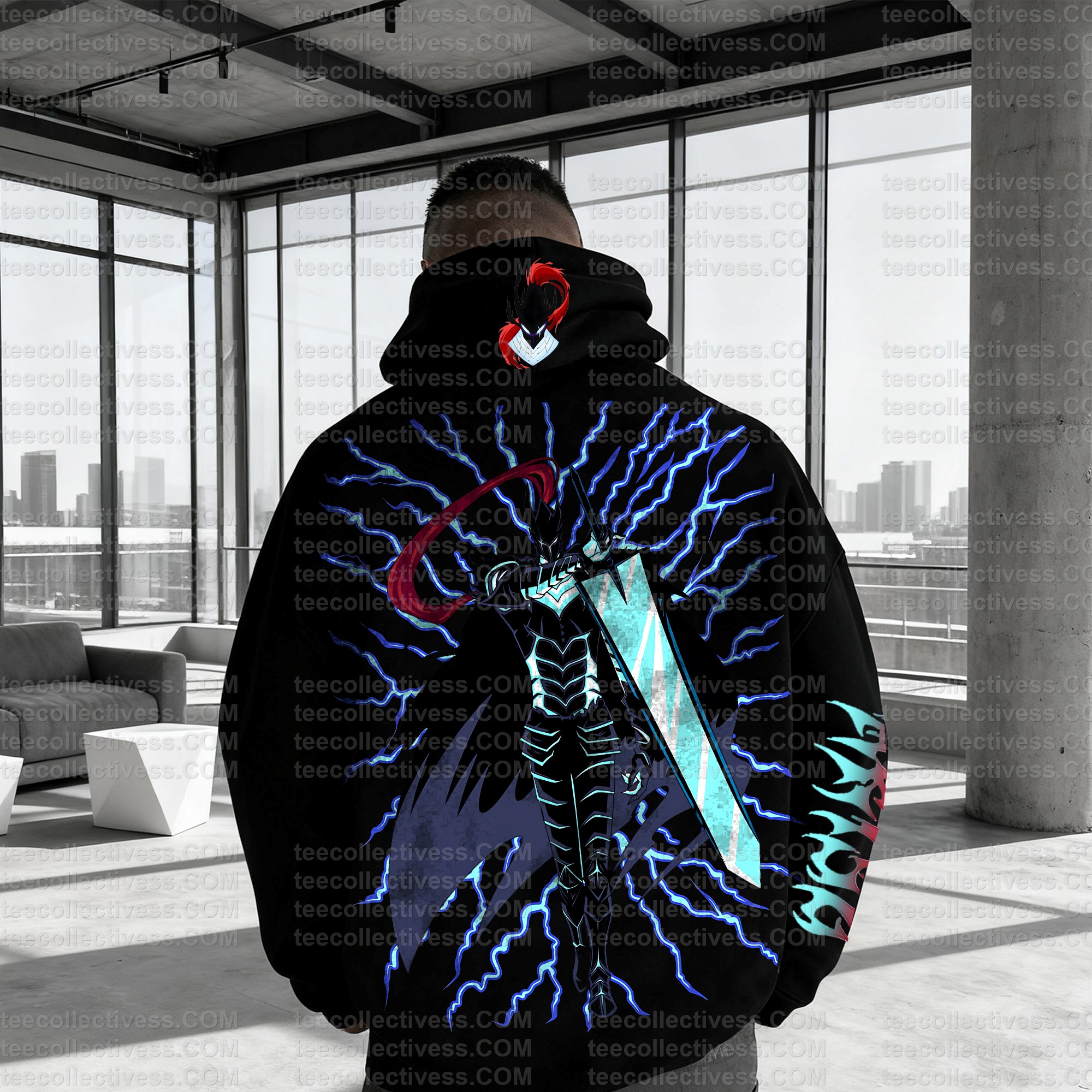 Unisex Anime Graphic Streetwear Wintage Plush Hoodie