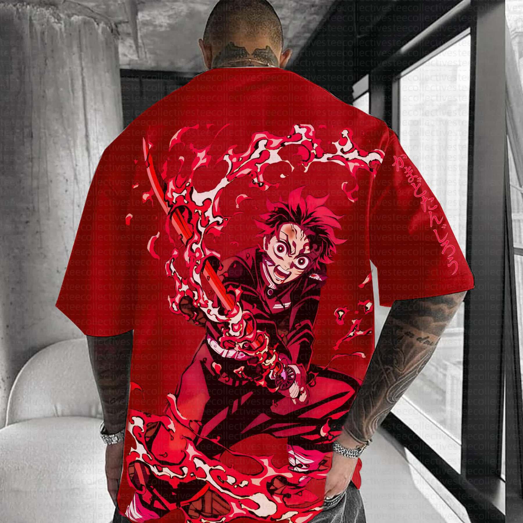 Unisex Anime Inspired Vintage T-Shirt丨Demon Slayer X Pokémon