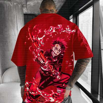 Unisex Anime Inspired Vintage T-Shirt丨Demon Slayer