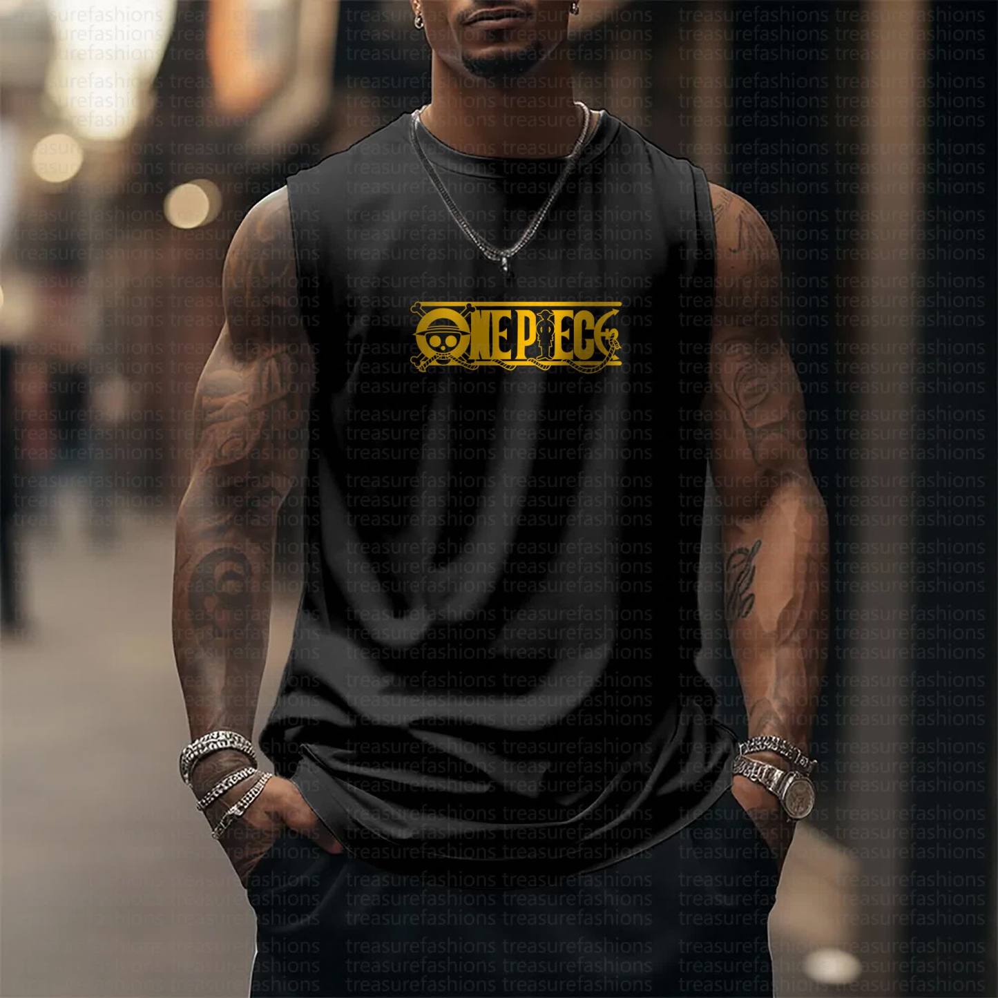 Unisex  “One Piece” Casual Anime  Tank Top