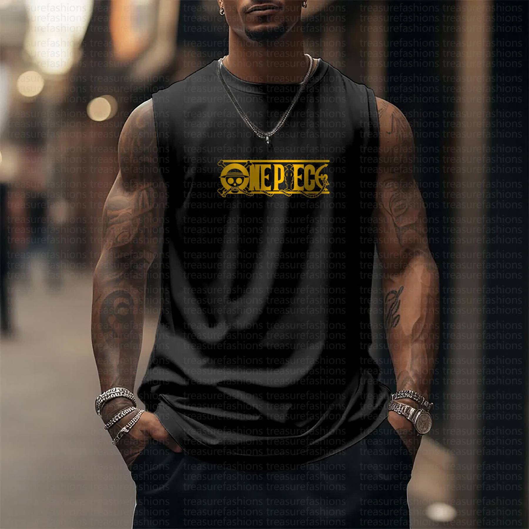 Unisex  “One Piece” Casual Anime  Tank Top