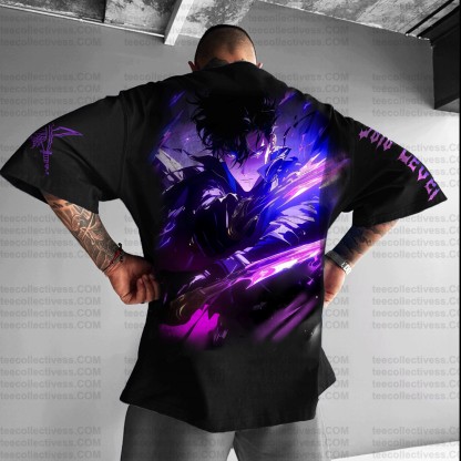 Unisex  " Solo Leveling " Anime Inspired Vintage T-Shirt