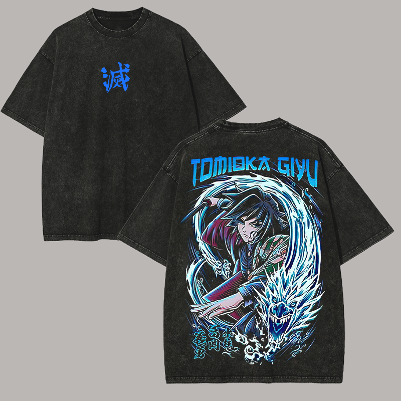  Tomioka Giyuu Printed Unisex Washed T-Shirt