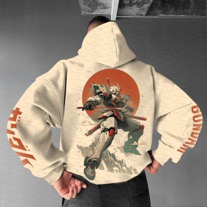 Unisex “Gundam Series” Anime Graphic Streetwear Vintage Hoodie