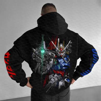 Unisex “Gundam Series” Anime Graphic Streetwear Vintage Hoodie
