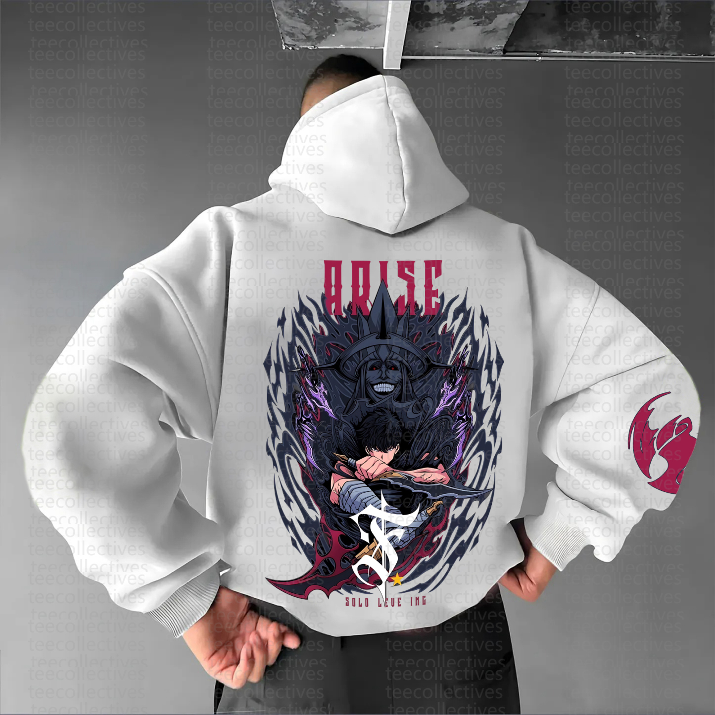 Unisex “Solo Leveling” Anime Graphic Streetwear Vintage Hoodie