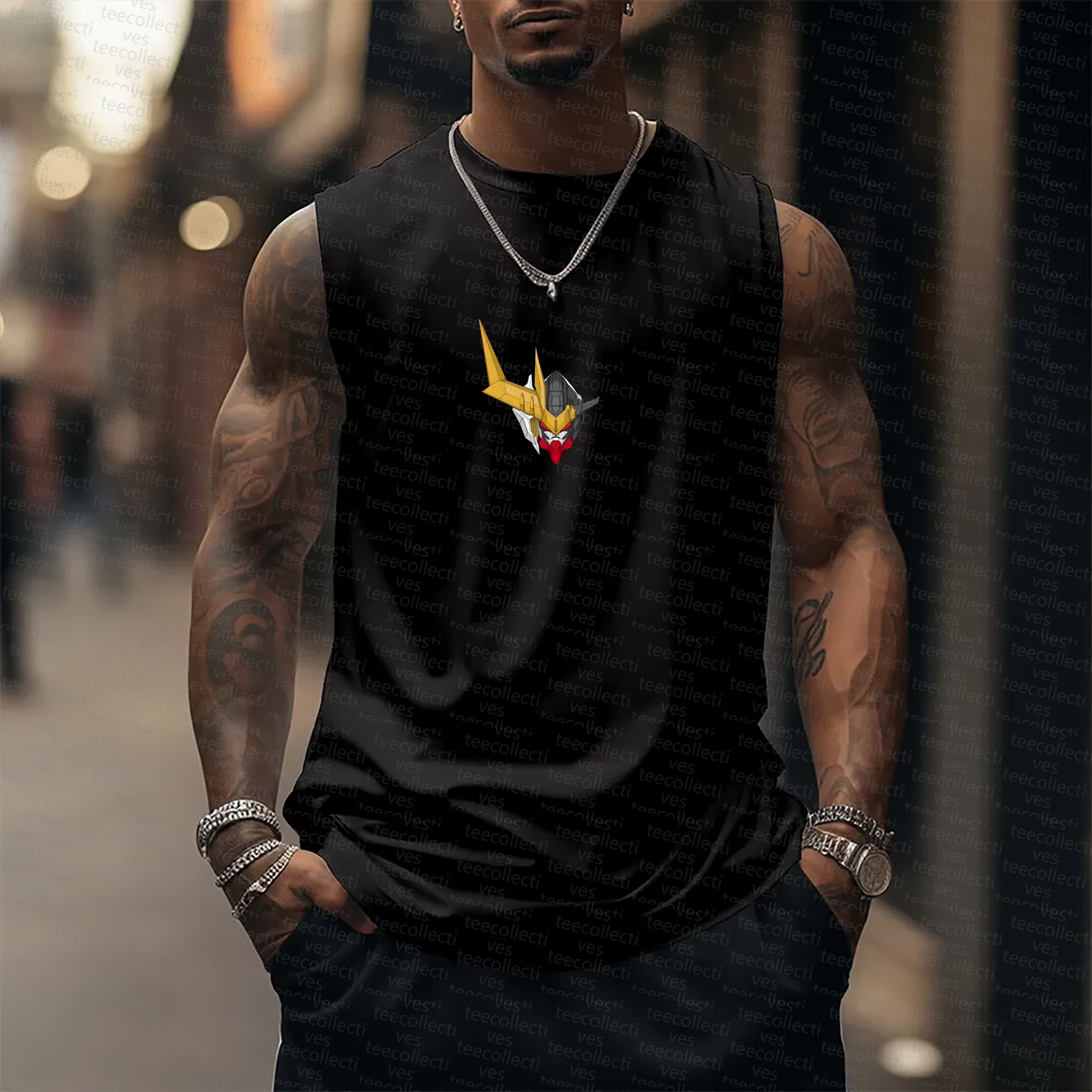 Unisex  “Gundam Series” Casual Anime  Tank Top