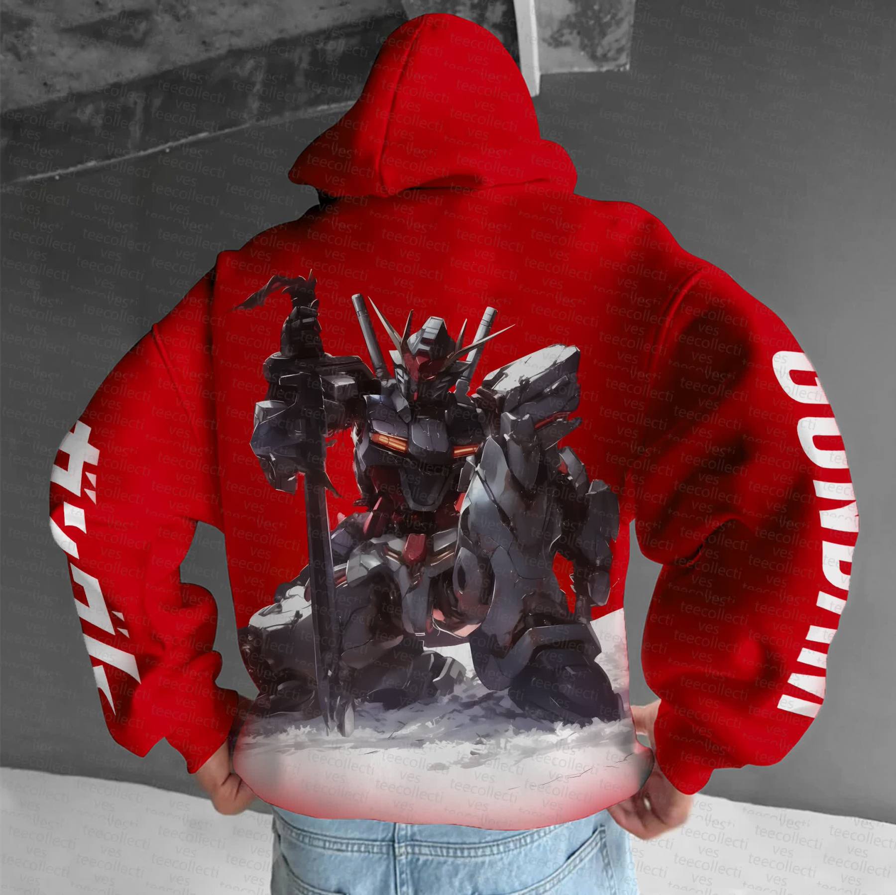 Unisex “Gundam Series” Anime Graphic Streetwear Vintage Hoodie